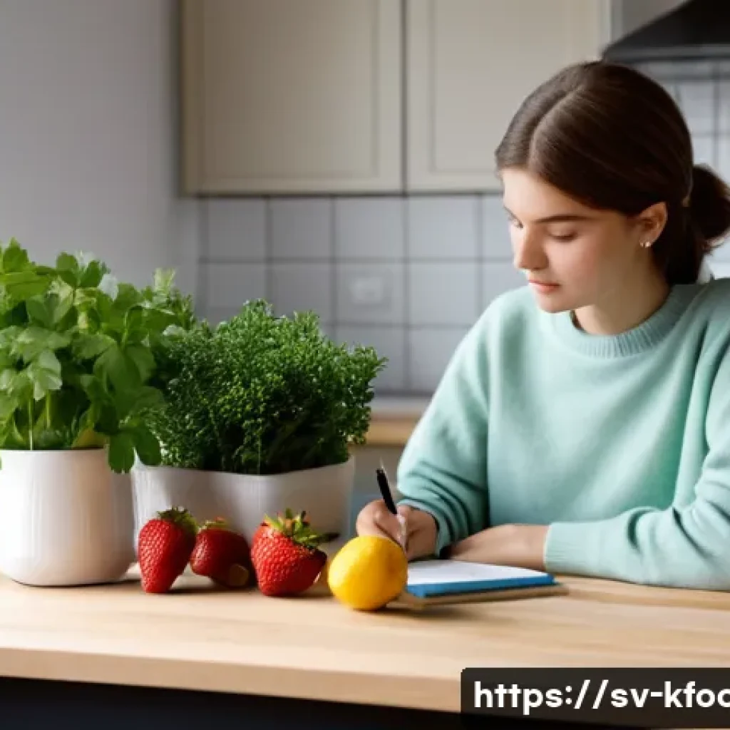 한식조리기능사 필기 공부량 줄이는 방법 - **Prompt:** A young, focused chef student, approximately 20 years old, with neat, short brown hair, ...