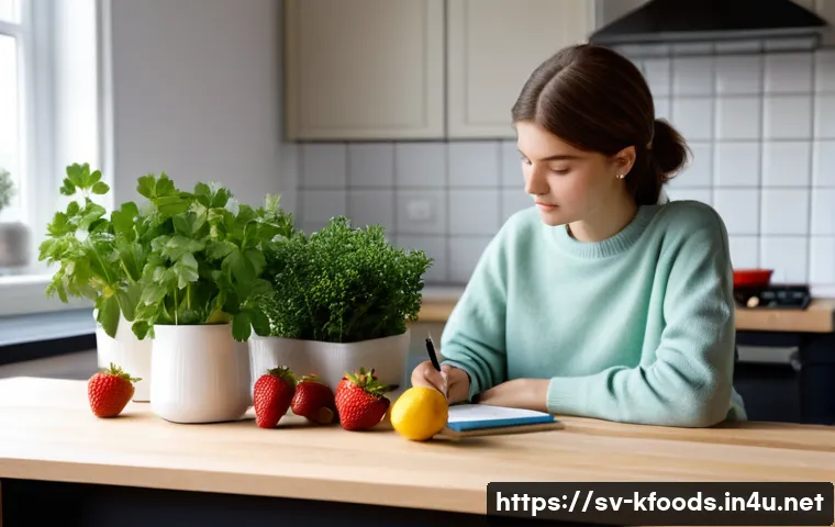 한식조리기능사 필기 공부량 줄이는 방법 - **Prompt:** A young, focused chef student, approximately 20 years old, with neat, short brown hair, ...